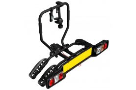 Suport pentru 2 biciclete, Peruzzo Siena 668N, cu prindere pe carligul de remorcare, Negru