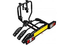 Suport pentru 3 biciclete, Peruzzo Siena 668/3N, cu prindere pe carligul de remorcare, Negru