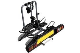 Suport 2 biciclete Peruzzo Pure Instinct 708W compatibil cu biciclete electrice cu prindere pe carligul de remorcare, Anthracite Grey