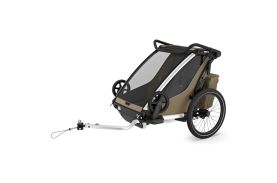Carucior multisport double Thule Chariot Cross 2, Faded Khaki