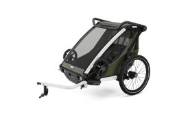 Carucior multisport Thule Chariot Lite double, Vintage Green