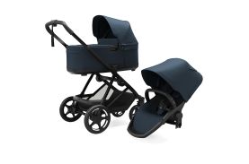 Set Carucior Thule Charm 2 in 1 Sport + landou, Darkest Blue