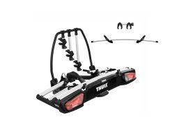 Suport 3(4) biciclete Thule VeloSpace 939 XT3 cu prindere pe carligul de remorcare (13pini) + Adaptor 9381 pentru biciclete Thule VeloSpace XT pentru cea de-a 4 bicicleta