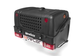 Cutie portbagaj pe carligul de remorcare Towbox V1 DOG Negru + Dispozitiv de reglare a ventilatiei TBA0004
