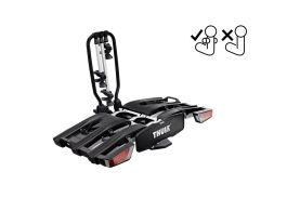 Suport pentru 3 biciclete, Thule EasyFold XTF 3, cu prindere pe carligul de remorcare (13pini)