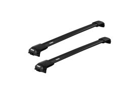 Bare transversale Thule Evo Raised Rail WingBar Edge Black pentru FORD Ranger (T6) 4 usi Double Cab, model 2011 - 2022, Sistem cu prindere pe bare longitudinale